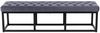 Sitzbank MERIDA - Samt Grau 150x37x42 cm | Sitzbank Flur Sitzhocker Esszimmerbank Polsterbank Schlafzimmerbank Bild 4