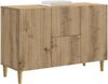 vidaXL Sideboard Artisan-Eiche 89 x 34,5 x 60 cm Holzwerkstoff 894664 Bild 2