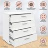 habeig Kommode Kommode 241 Sideboard Perfect Weiss 4 Schubladen Flurschrank Schrank Bild 3