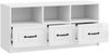 vidaXL TV-Schränk Hochglanz Weiß 102 x 34,5 x 47 cm Holzwerkstoff 895829 Bild 3