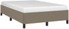 vidaXL Bettgestell ohne Matratze Taupe 120x190 cm Stoff 379512 Bild 4