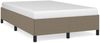 vidaXL Bettgestell ohne Matratze Taupe 120x190 cm Stoff 379512 Bild 2
