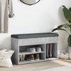 vidaXL Schuhbank Betongrau 82x32x45,5 cm Holzwerkstoff 835029 Bild 3