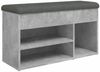 vidaXL Schuhbank Betongrau 82x32x45,5 cm Holzwerkstoff 835029 Bild 2