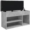 vidaXL Schuhbank Betongrau 82x32x45,5 cm Holzwerkstoff 835029 Bild 5