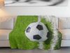 Fußball Fleece-Decke 100x150 cm Kuscheldecke aus 100 % Polyester, Weich & Warm Bild 2