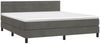 vidaXL Boxspringbett mit Matratze Dunkelgrau 160x200 cm Samt 3141372 Bild 3