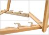 Deckchair weiß Liegestuhl Kissen klappbare Sonnenliege Gartenliege Holz Gartenmöbel 10-303NKH Bild 5