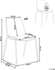 Esszimmerstuhl 4er Set TILLER Stoff Beige Bild 2