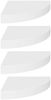 vidaXL Eck-Schweberegale 4 Stk. Weiß 25x25x3,8 cm MDF 323897 Bild 2