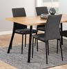 Esszimmerstuhl >Demina< (4er-Set) in Grau, Polyester, Stahl - 43,5x92x53 (BxHxT) Bild 3
