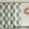 FOUORTUNATE-BEE Duschvorhang Karierter Duschvorhang für Badezimmer Hübsches Retro-Schachbrettmuster Breite 180 cm (Duschgardine in Vintage-Ästhetik, maschinenwaschbar, Stoffduschvorhang) Bild 4