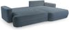 Selsey 'Fuerro' Ecksofa mit Schlaffunktion, Bettkasten, Ottomane rechts, Strukturstoff wasserabweisend, Hellblau Bild 3