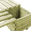vidaXL Gartenbank mit Pflanzgefäßen Kiefernholz Imprägniert 44948 Bild 5