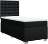 vidaXL Boxspringbett mit Matratze Schwarz 80x200 cm Stoff 3292631 Bild 3