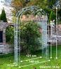 DanDiBo Rosenbogen Metall Verzinkt Massiv 140 cm Torbogen 96522 Wetterfest Rundbogen Volleisen Rankhilfe Gartenbogen Feuerverzinkt Bild 2