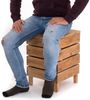 DESIGN DELIGHTS Mülleimer HOCKER "STORAGE 50", 50x35cm (HxB), Altholz, Wäschebox Bild 2
