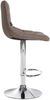 Barhocker 2er Set DUBAI - Taupe, Stoff, Chrom Barhocker mit Lehne Barstuhl Tresenhocker Tresenstuhl Kneipenhocker Kneipenstuhl Bild 5