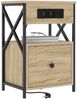vidaXL Nachttisch 2 pcs Sonoma-Eiche 40 x 31 x 60 cm Holzwerkstoff 859493 Bild 3