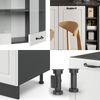 Singleküche R-Line Weiß Landhaus/Anthrazit 160 cm ohne Arbeitsplatte Vicco Bild 5