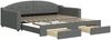 vidaXL Tagesbett Ausziehbar mit Schubladen Dunkelgrau 100x200 cm Stoff 3197572 Bild 2
