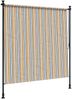 vidaXL Außenrollo Gelb und Weiß 150x270 cm Stoff und Stahl 368774 Bild 5
