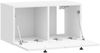 vidaXL Wandmontierter TV-Schrank Hochglanz Weiß 59,5 x 31 x 30 cm 898199 Bild 3