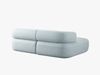 Micadoni 5-Sitzer Ecksofa Jenny Kleine Version Links Chenille Perfect Harmony Hellblau Bild 4