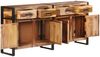 vidaXL Sideboard 172x35x80 cm Massivholz Akazie Honigfarben 321698 Bild 2
