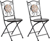 Gartenstuhl 2er Set CASARIO Metall Schwarz Bild 4