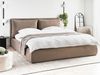Bett mit Stauraum BAJONNA Bouclé Braun 180 x 200 cm Bild 3