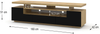 TV-Schrank EVA 180 cm Eiche Artisan / Matt Schwarz + LED Bild 4