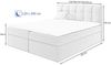 Beautysofa Boxspringbett TOPIQ mit Bettkasten (Bett für Schlafzimmer), mit 2x Bettkästen, Federkernmatratze Bild 3