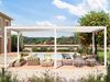PRIMEYARD Pergola 3x6 m Aluminium-Pfosten mit Lamellendach aus Stahl weiße Terrassenüberdachung Bild 4