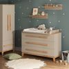 Wickelkommode Malia Cashmere/Eiche 133.2 x 98 cm mit 3 Schubladen Vitalispa Bild 3