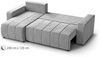 Beautysofa Ecksofa MORI, universelle Seite, mit Schlaffunktion, mit Bettkasten Bild 2