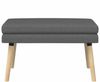 vidaXL Doppellagige Bank Dunkelgrau 80 x 40 x 47 cm Stoff 42038432 Bild 5