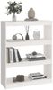 Bücherregal | Standregal Weiß 80x30x103,5 cm Massivholz Kiefer Bild 3