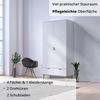 KHG Kleiderschrank 2-türig mit 2 Schubladen Scandi, Sideboard aus Holzwerkstoff weiß foliert für Schlafzimmer, inkl. Kleiderstange 90 x 180 x 55 cm (B/H/T) Bild 5