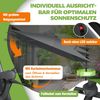 KESSER® Sonnenschirm Ampelschirm SUN XL 300 x 300 cm Inkl. Abdeckung +Windsicherung Drehbar Neigbar Kippbar Marktschirm Groß 360° Rotation, Gartenschirm mit Kurbel Sonnenschutz UV50+ Anthrazit, Mit LED Bild 5