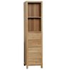 Badmöbel Set Skara Teak Massivholz - Breite vom Unterschrank: 120 cm - Breite vom Spiegel: 90 cm - Anzahl der Hochschränke: ohne Hochschrank - Handtuchhalter: ohne Handtuchhalter Bild 4