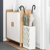 vidaXL Sonnenschirmhalter Weiß 28 x 12 x 41 cm Stahl 868535 Bild 3