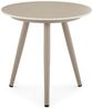 IDIMEX Beistelltisch ROSALIA, In & Outdoor Balkontisch rund mit Keramik- Platte wetterfest champagne Bild 4