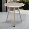 IDIMEX Beistelltisch ROSALIA, In & Outdoor Balkontisch rund mit Keramik- Platte wetterfest champagne Bild 5