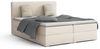 Deine Möbel 24 Boxspringbett BELLO Boxspring Komplettbett Polsterbett Bonellfederkernmatratzen (Beige Creme Grau Dunkelgrau Graphit Anthrazit Schwarz, 3-St, Boxbett Velours Samt 140x200 160x200 180x200 200x200), inkl. Bettkasten Topper Matratzen H3 H4 Bild 4