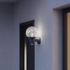 Steinel Sensor-Außenleuchte L 115 S anthrazit, 240°-Bewegungsmelder, 12 m Reichweite, Kugelleuchte E27, Grundlicht, Softlichtstart Bild 2