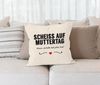 MoonWorks Dekokissen Kissen-Bezug Scheiß auf Muttertag Mama, ich liebe dich jeden Tag Kissen-Hülle Deko-Kissen Baumwolle MoonWorks® Bild 3