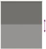 vidaXL Verdunkelungsrollo Grau 135x130cm Stoffbreite 131,6cm Polyester 4011109 Bild 5