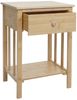 Bambus Nachttisch HWC-O72, Nachtkonsole Beistelltisch Nachtschrank Schrank, Schublade Fach 55x40x30cm Bild 5
