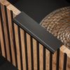 Waschtisch schwarz gerillt 80 cm Waschbeckenunterschrank mit Keramik Waschbecken XANTEN-56 in anthrazit mit Eiche Nb, B/H/T: ca. 80,6/73,7/46,5 cm Bild 4